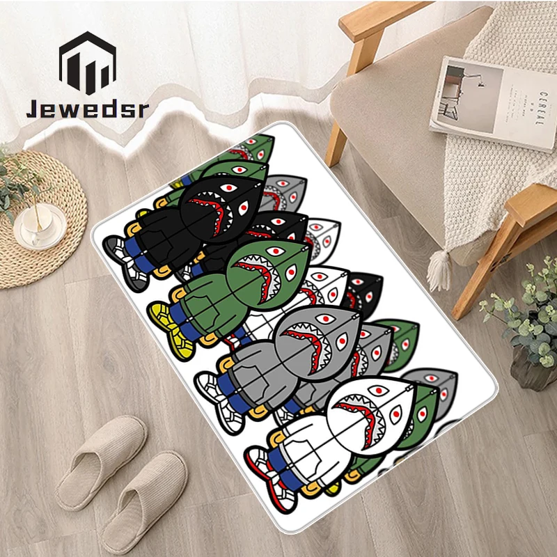 

Bape Bath Mats Bedrooom Carpet Large Entrance Mat Children Room Modern Home Decoration Long Custom Prayer Interior Soft Carpets