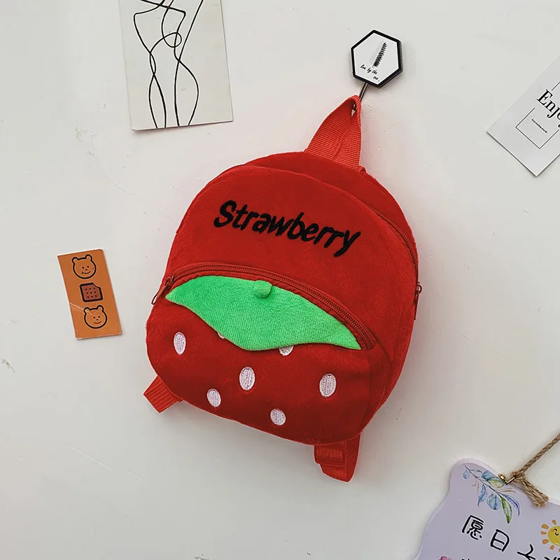 

Fashion Children School Bags Mini Backpack Book Bag 3D Cartoon Print Plush Kids Backpack Kindergarten Boys and Girls School Bags