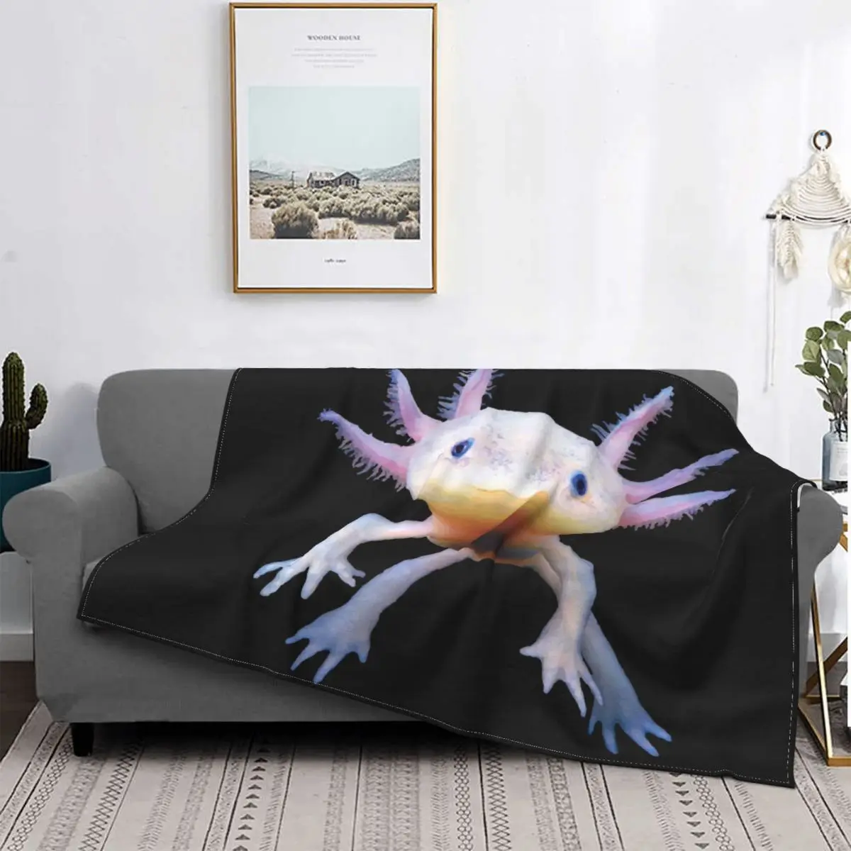 

Мягкое фланелевое одеяло-амфибия для дивана