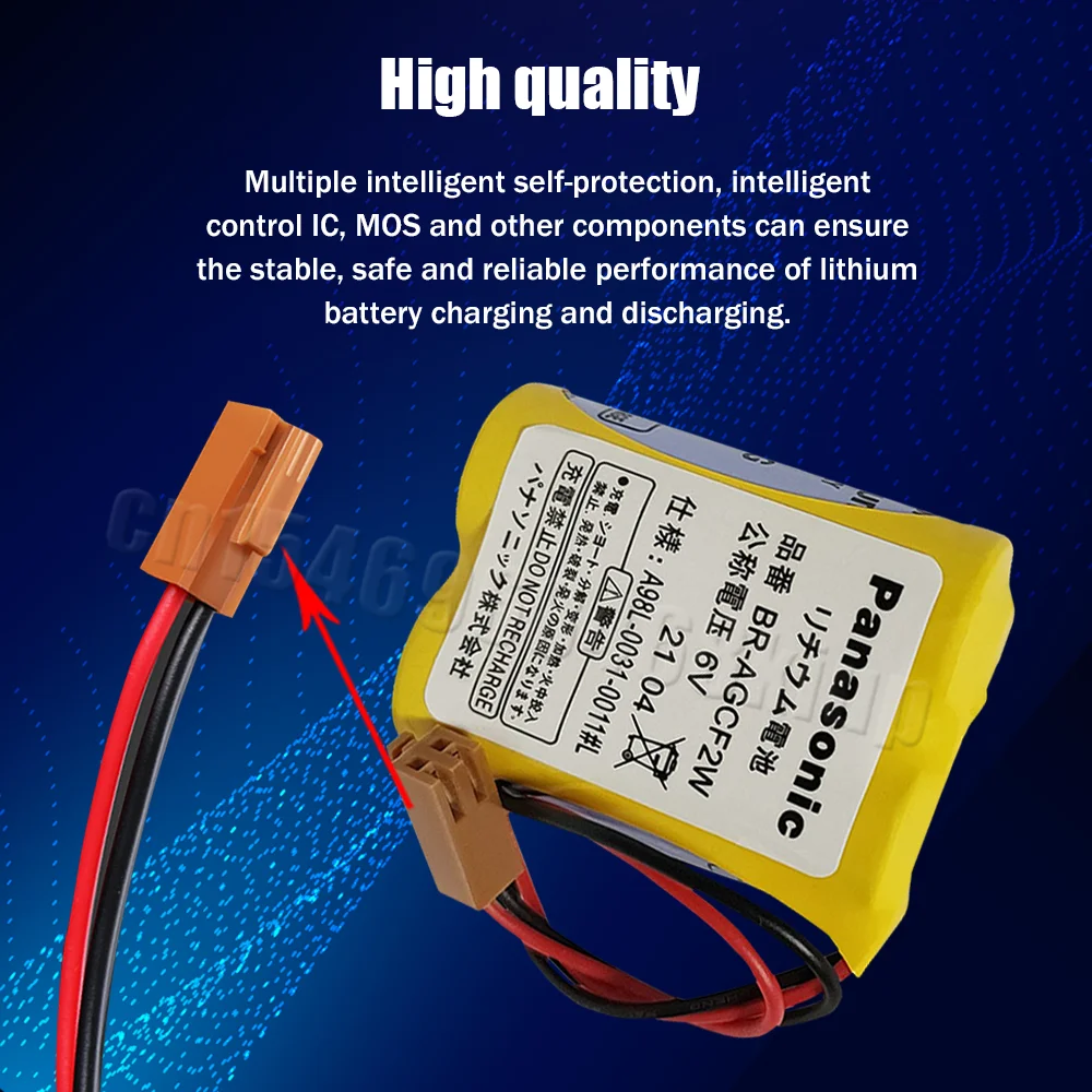 2 шт. сменный литиевый аккумулятор для ПЛК-систем 6 в 2200 мАч |