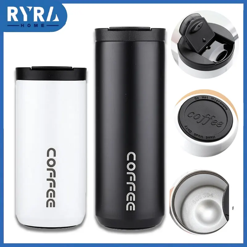 

Creative Leak Proof Car Coffee Cup Outdoor Portable Double Layer Couple Insulation Cup Fashionable Stainless Steel Water Cup