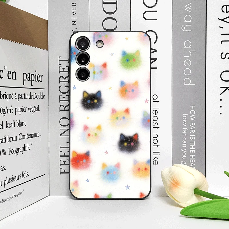 Фото Забавный чехол для телефона с принтом головы кота в стиле граффити для Huawei Nova 13 12 11 Pro 10 SE Mate 70 60 40 Pro Plus P60 P40, мягкий чехол №5