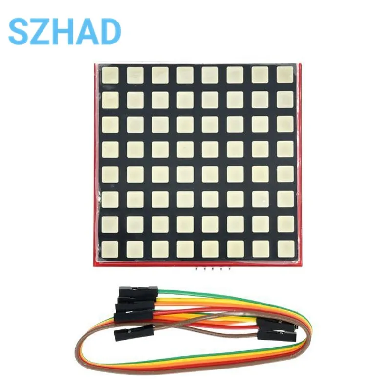 

LED Full Color Dot Matrix RGB LED Display Screen Board 8*8 Dot Matrix Module For Raspberry Pi 3/2/B+ 8x8 RPI-RGB-LED-Matrix