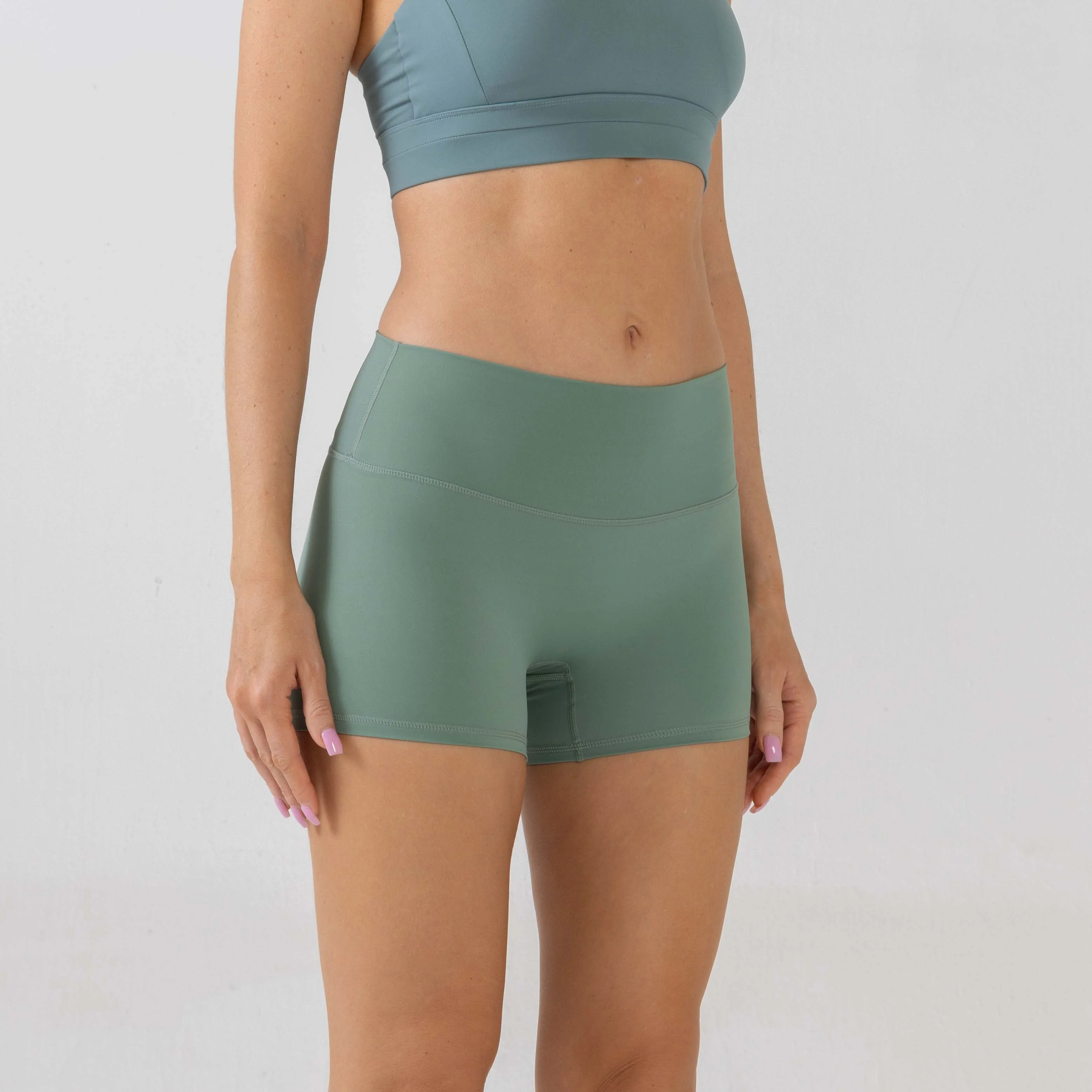 Шорты женские для йоги фитнеса спорта бега велоспорта дышащие леггинсы с низкой