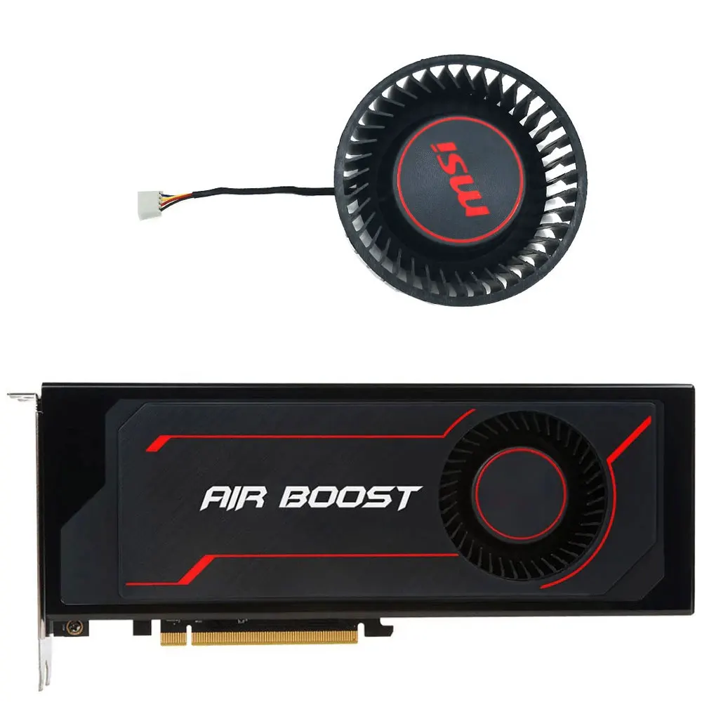 

PLB07525B12HH 4 PIN VEGA 56 Video Card Fan For Replace MSI RX VEGA 56 64 AIR BOOST 8G OC Common Graphics Card Cooling