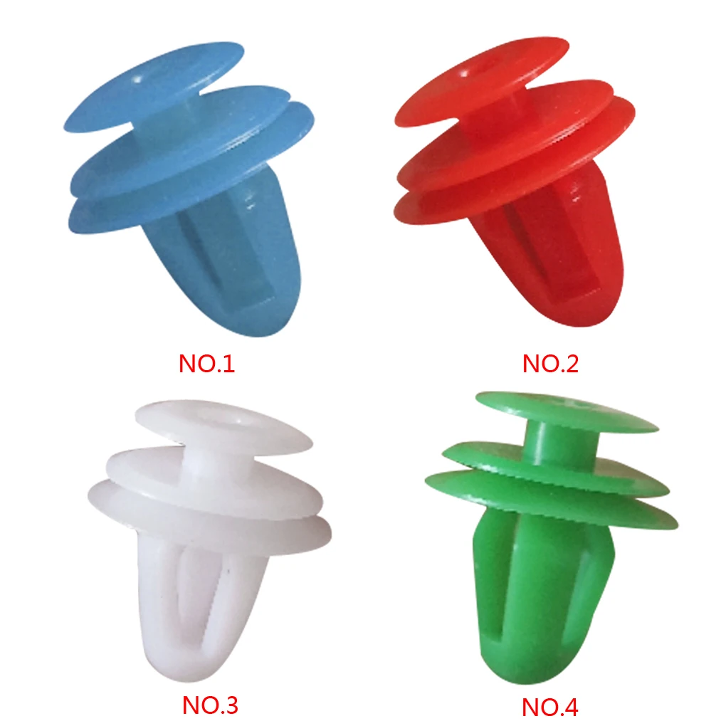 

50 Pieces Door Panel Fastener Car Interior Trim Fixed Clips Set Rivet Lightweight Clamp Push Retainer Car Accessories White