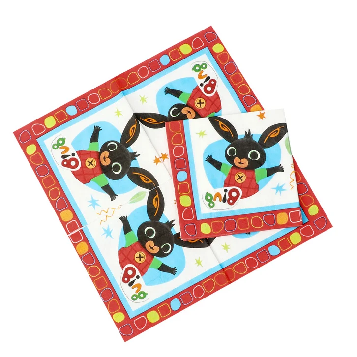 Лидер продаж посуда для вечерние в виде кролика Bing одноразовые украшения дня