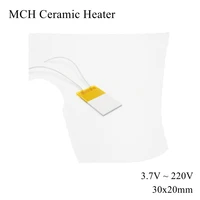 30x20mm 12v 110v 220v mch high temperature ceramic heater square alumina electric heating board plate band htcc metal hair dry