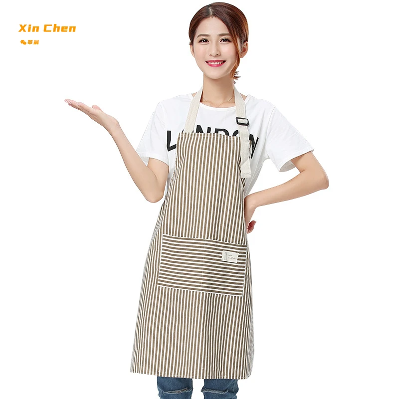 

Ксин Чэнь. Новые модные женские и мужские Регулируемые высококачественные кухонные фартуки из хлопка и льна для приготовления пищи и выпеч...