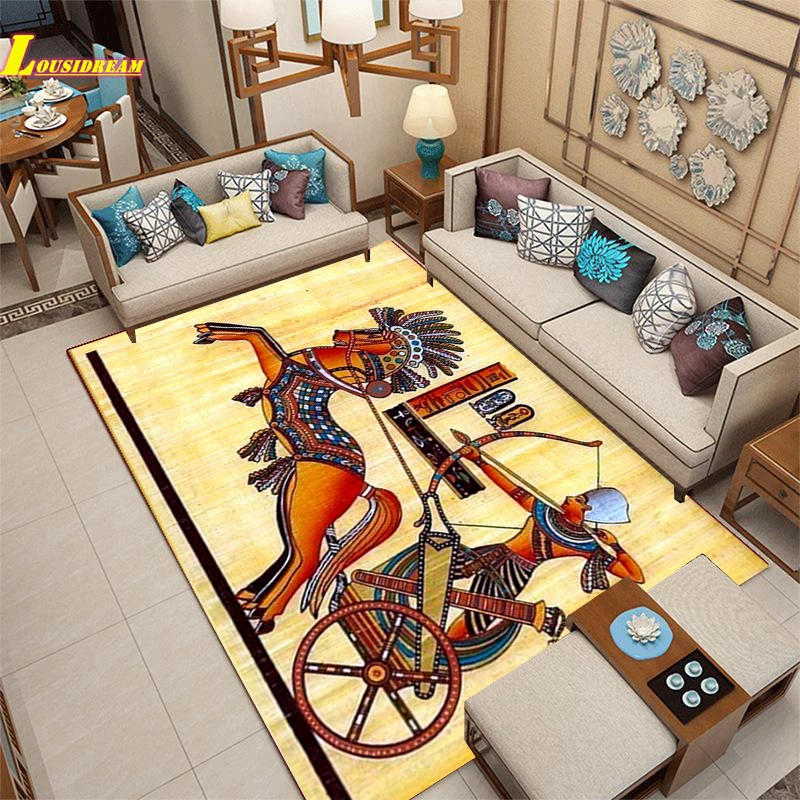 

Living Room Carpet Egyptian Pyramid Carpets Alfombras Rug for Bedroom Living Room Floor Mat Non-Slip Area Rug Door Mat