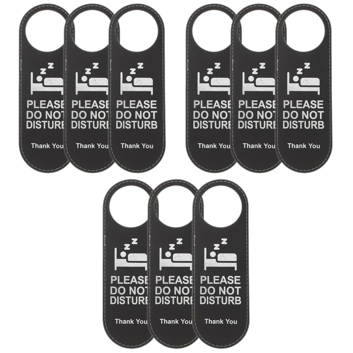 

9 Pcs Hotel Door Sign Hanger Signs Make Room Not Disturb Office Double Sides Double-side Hanging