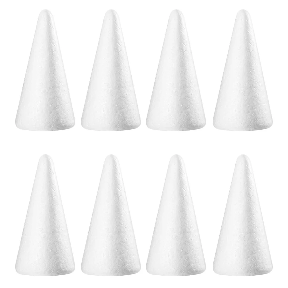 

Cone Cones Christmas Styrofoam Tree Crafts White Shapes Diy Polystyrene Craft Floralballs Trees Foamschildren Shapedshape