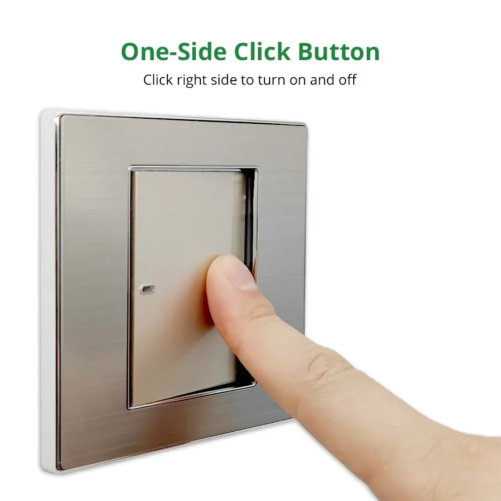 1 2 3 4-бандовый 2-сторонний настенный выключатель из нержавеющей стали с кнопкой
