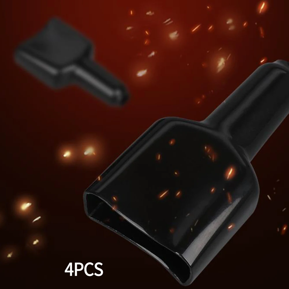 4 PCS 50 Amp Plug Cover Waterproof For Anderson Plug Connector Dustproof Cable Jacket Black For Caravan Solar Panel Accessories