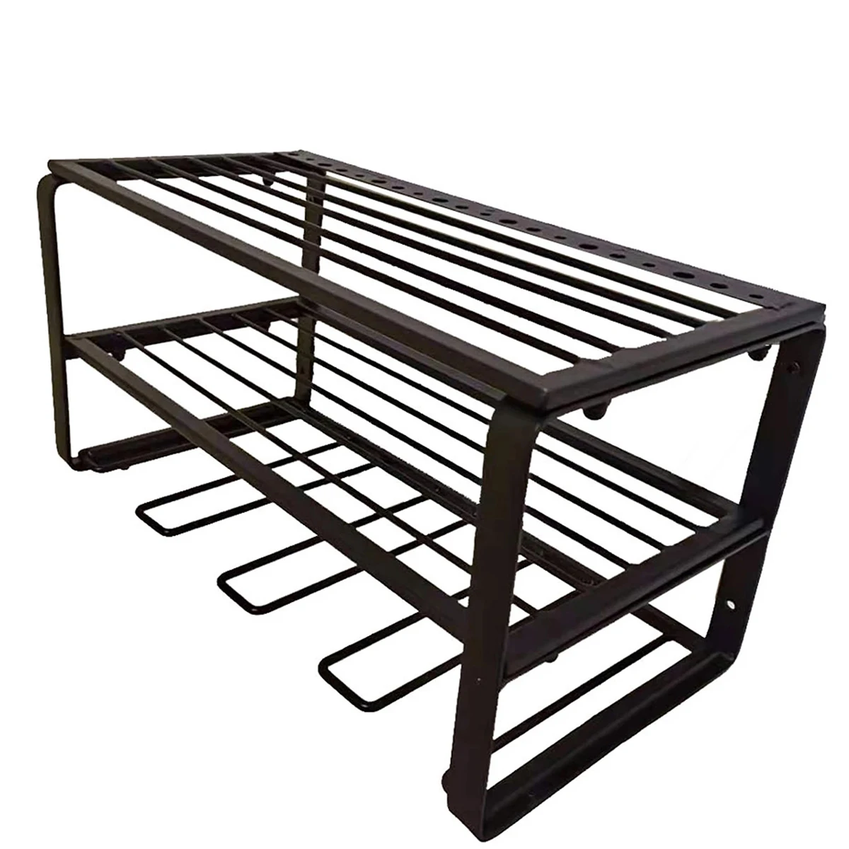 

Hand Power Tool Organizer Rack Wall Mounted Floating Tool Shelf 3-Tier Electric Drill Holders Heavy Duty For Workshop Garage