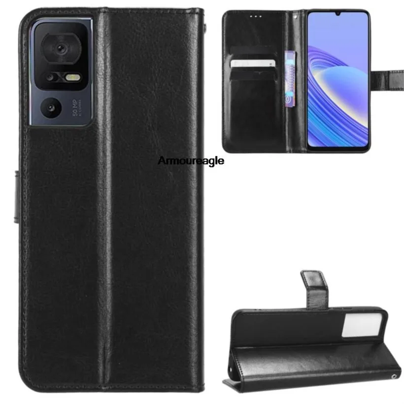 Флип-чехол для tcl 40se кошелек магнитный роскошный кожаный чехол защитный 40 se tcl40se