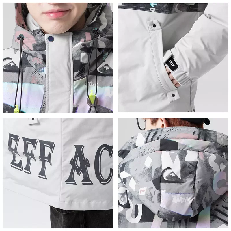 2022New Winter Casual Thick Warm Long Down Jacket Men Fashion Couple Jacket Coat Windproof Hooded Brand Men Women Down Jackets