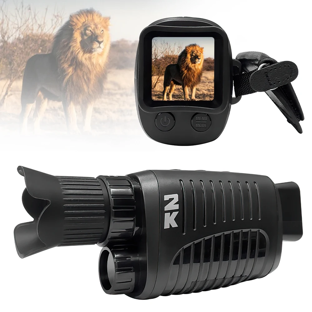 

2K HD Infrared Night Vision Device Monocular Hunting Camera With Infrared Spotlight Outdoor Digital Telescope Day Night Dual-use