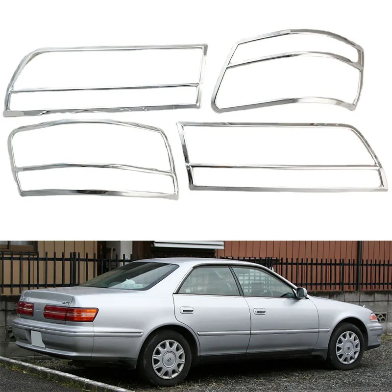 

For Toyota Mark II GX100 1996 - 2000 Chrome Car Styling Tailight Trim Light Cover Lamp Overlay Panel Frame