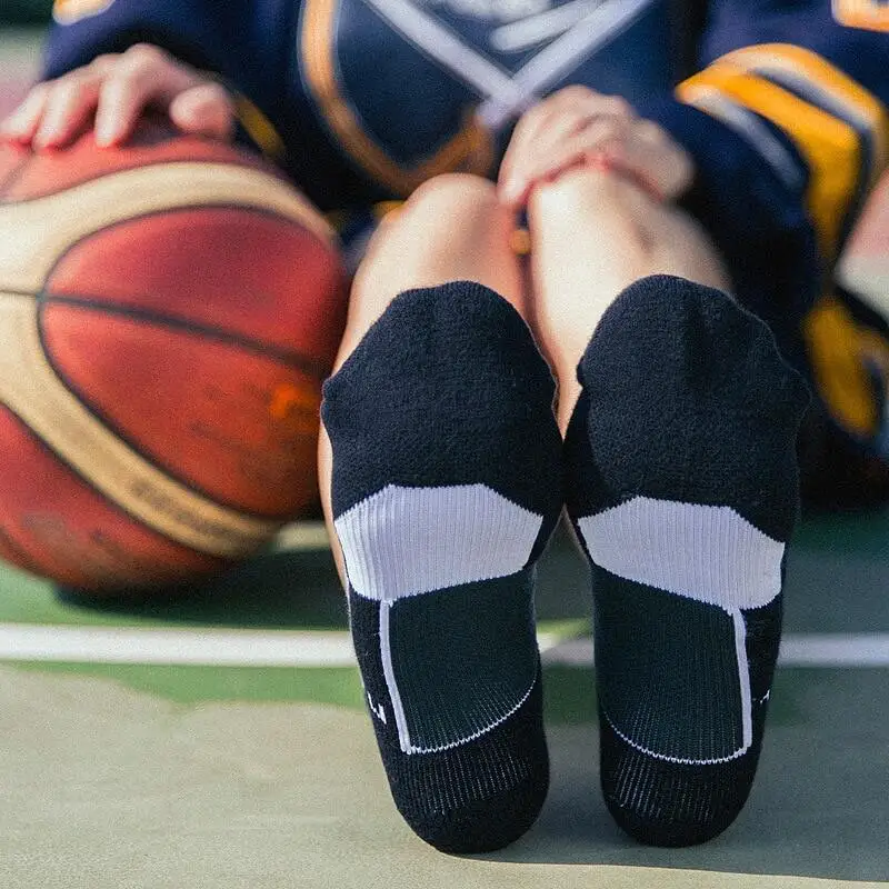 

Элитные мужские баскетбольные носки Eu43-45 для спорта на открытом воздухе, мужские велосипедные носки, Компрессионные носки, хлопковые носки ...