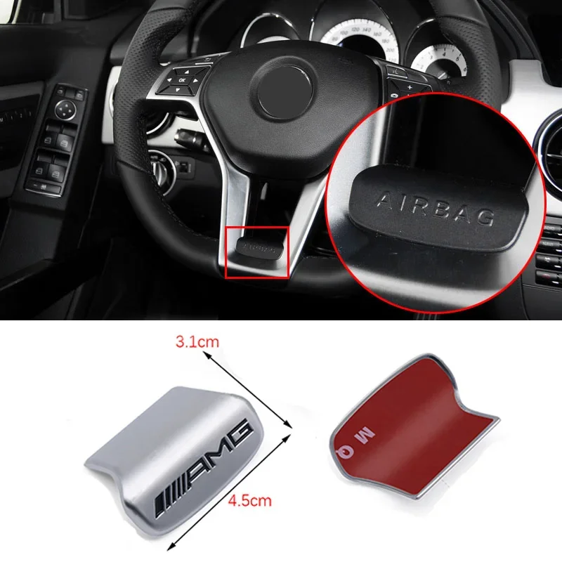 

Автомобильная эмблема, наклейка на руль, декоративные аксессуары для Mercedes Benz AMG Brabus Smart Maybach W204 GLC CLA W205 W203 W206