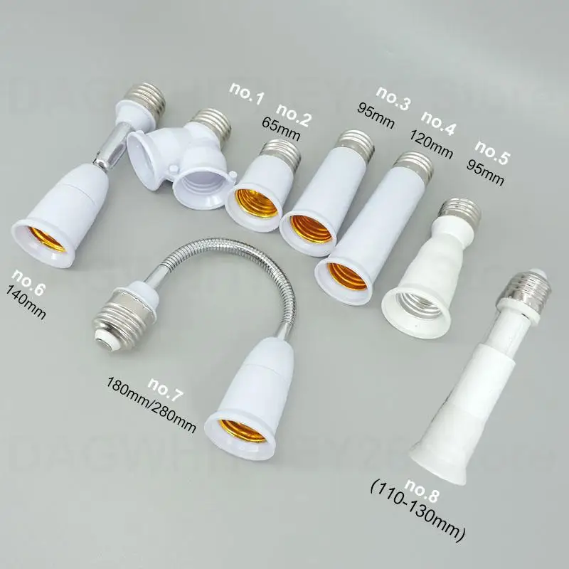 65 мм 95 14 см Гибкая лампа переменного тока E27 на 2 цоколя Разъем питания