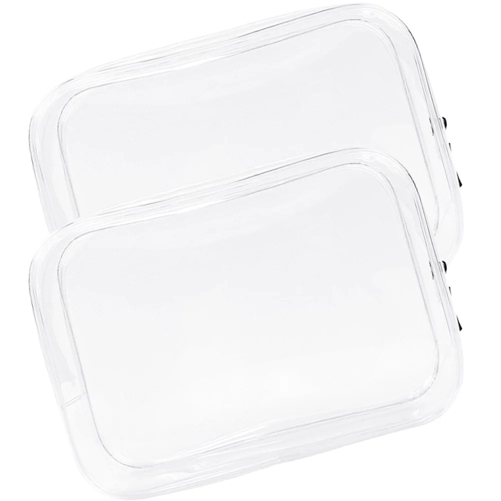 Сумка из 2 предметов прозрачная сумка для макияжа путешествий чехол-органайзер