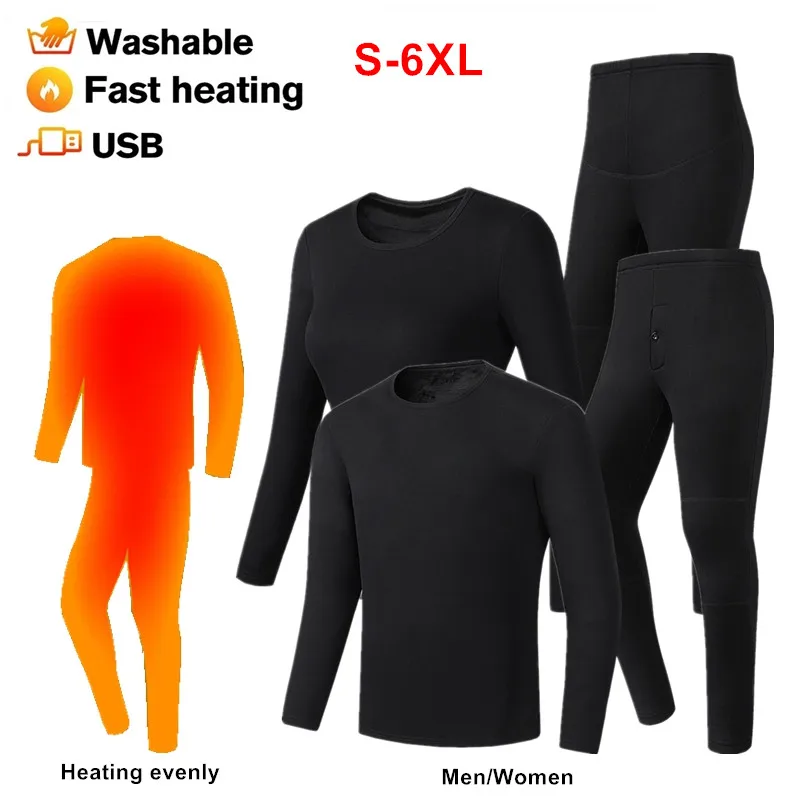 

Washable Intelligent Heating Clothes USB Winter Outdoor Heating Underwear Vest Warm Sprots Thermal Coat Clothing Heatable