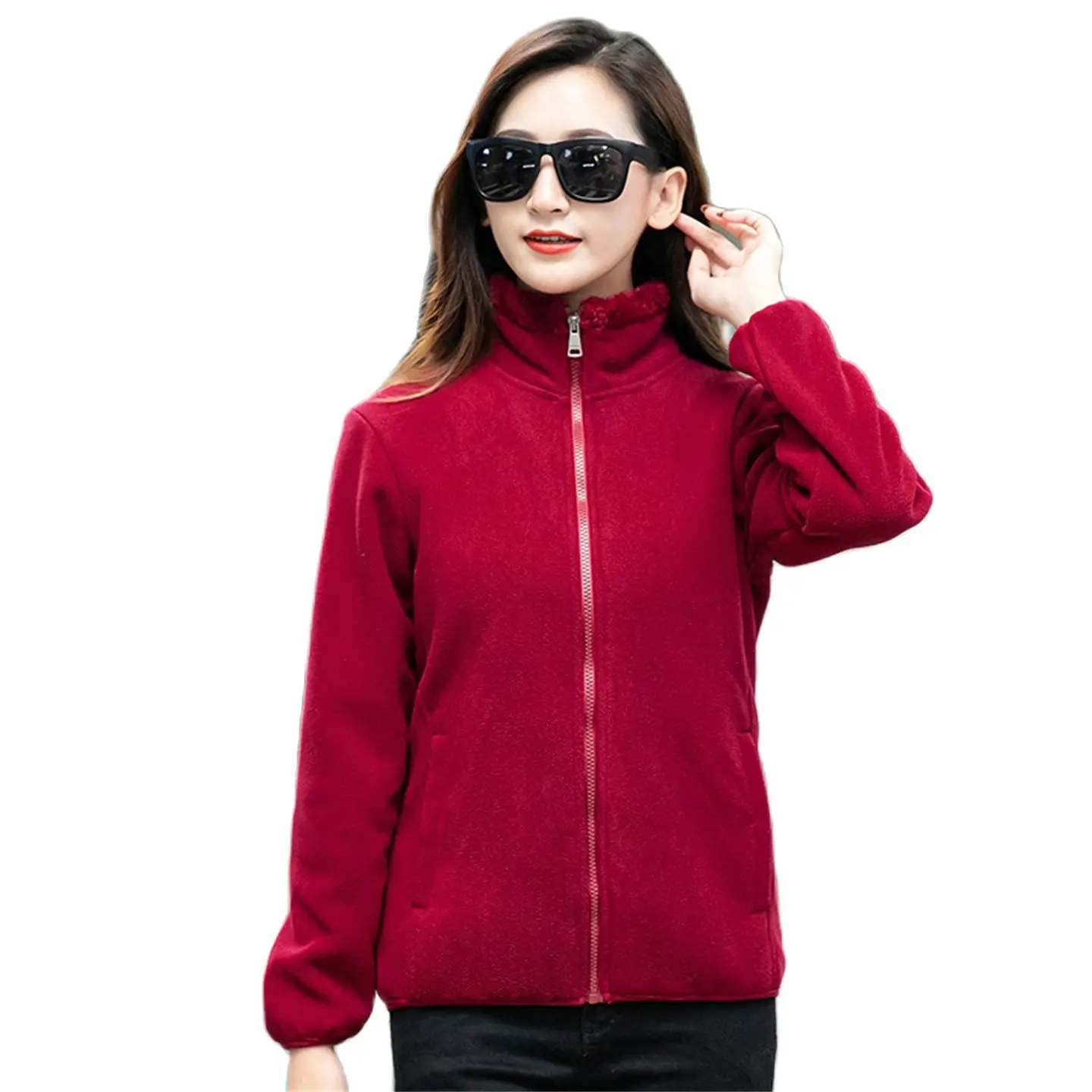 Зимняя Толстая флисовая куртка женское уличное пальто для кемпинга походов