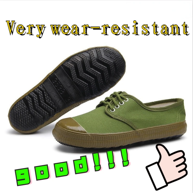 Characteristic Anti-skid and Wear Work Shoes Resistance Shoes for Women Walking Shoes Pitch Green Sneakers Vulcanization Canvas