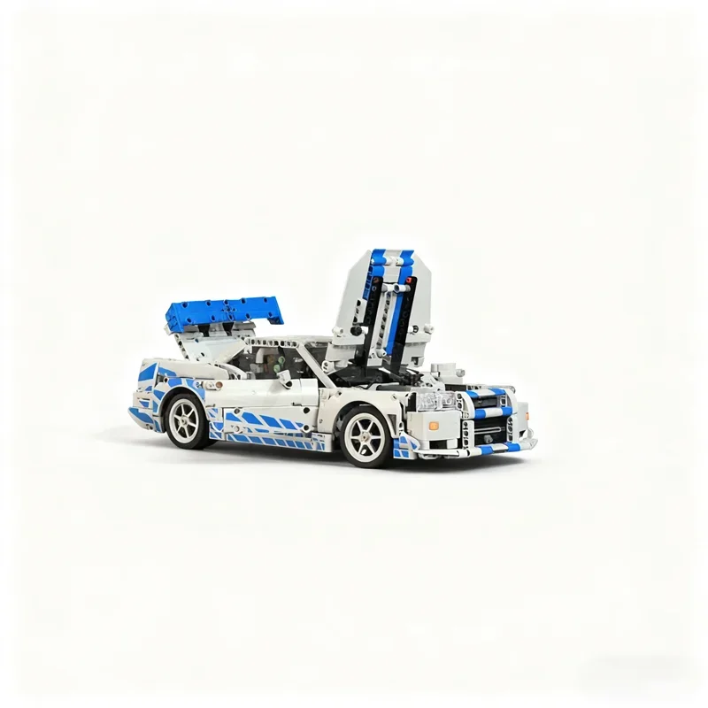 Фото 1483 детали MOC 6 BW Motor MOD Техническая модель, конструктор, строительные блоки, DIY, креативная сборка, праздничные подарки, образовательная игрушка №2