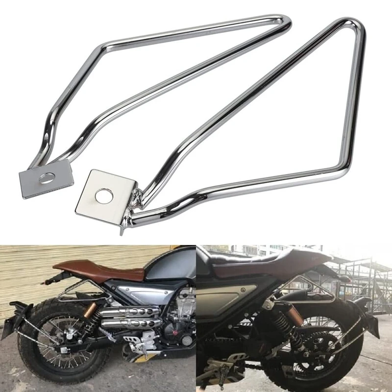 

Universal Motorcycle Saddle Bag Support Bars Mount Bracket For Sportster 883 Iron XL883N Dyna Bob Fxdf Softail V-Rod
