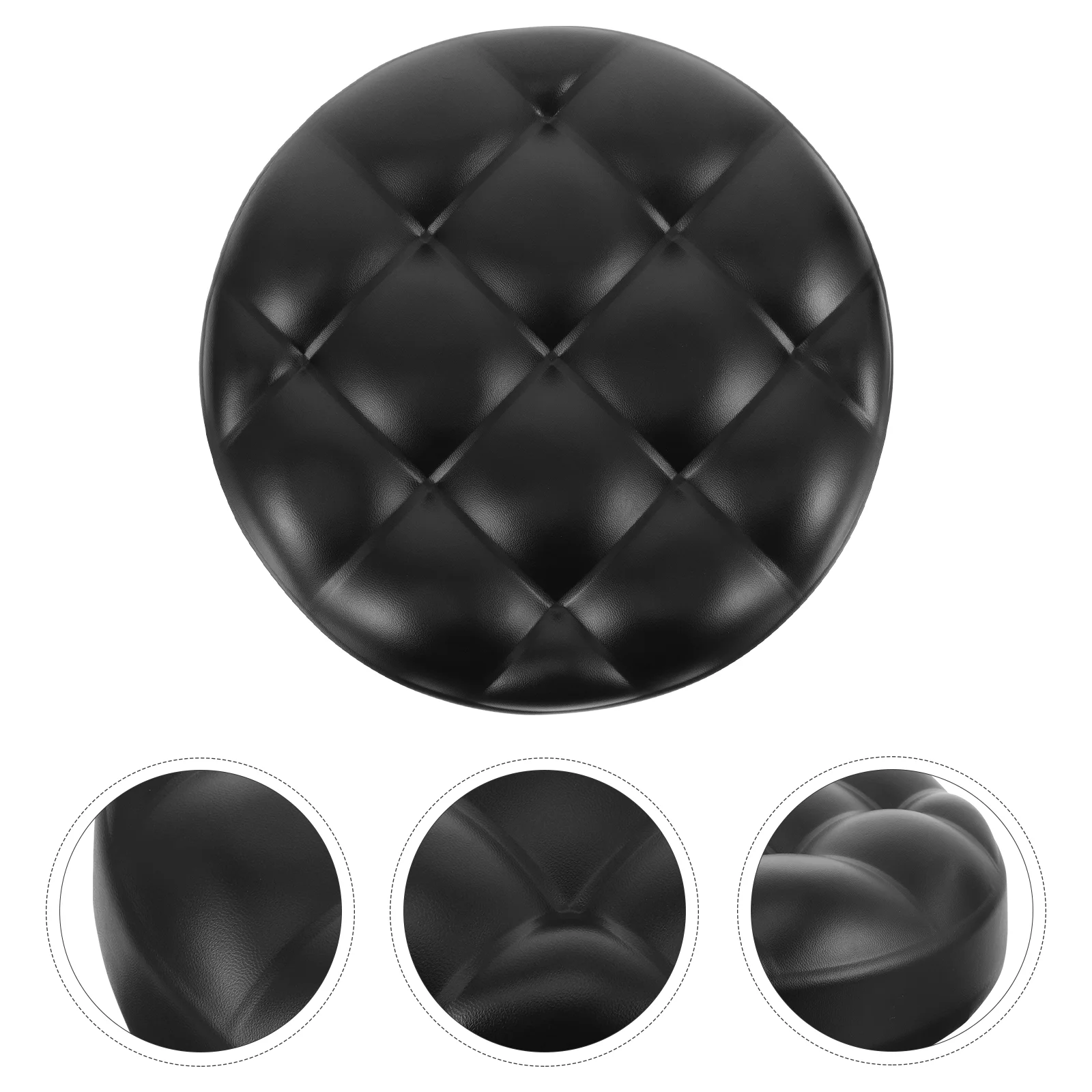 

Round Stool Noodles Bar Pu Seat Cushion Chair Replacement Seating Pad Sponge Rotating Surface