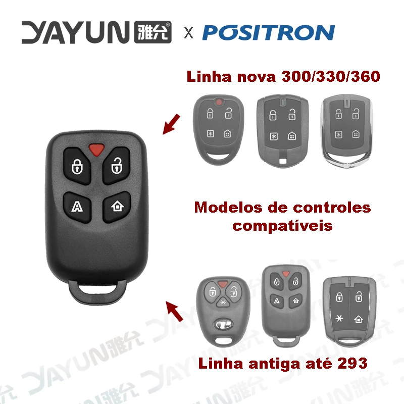 

YAYUN Remote Control PX-40 PST Positron Alarm 4 Flex Buttons New and Old Line Up to 293 300 330 360 Free Shipping