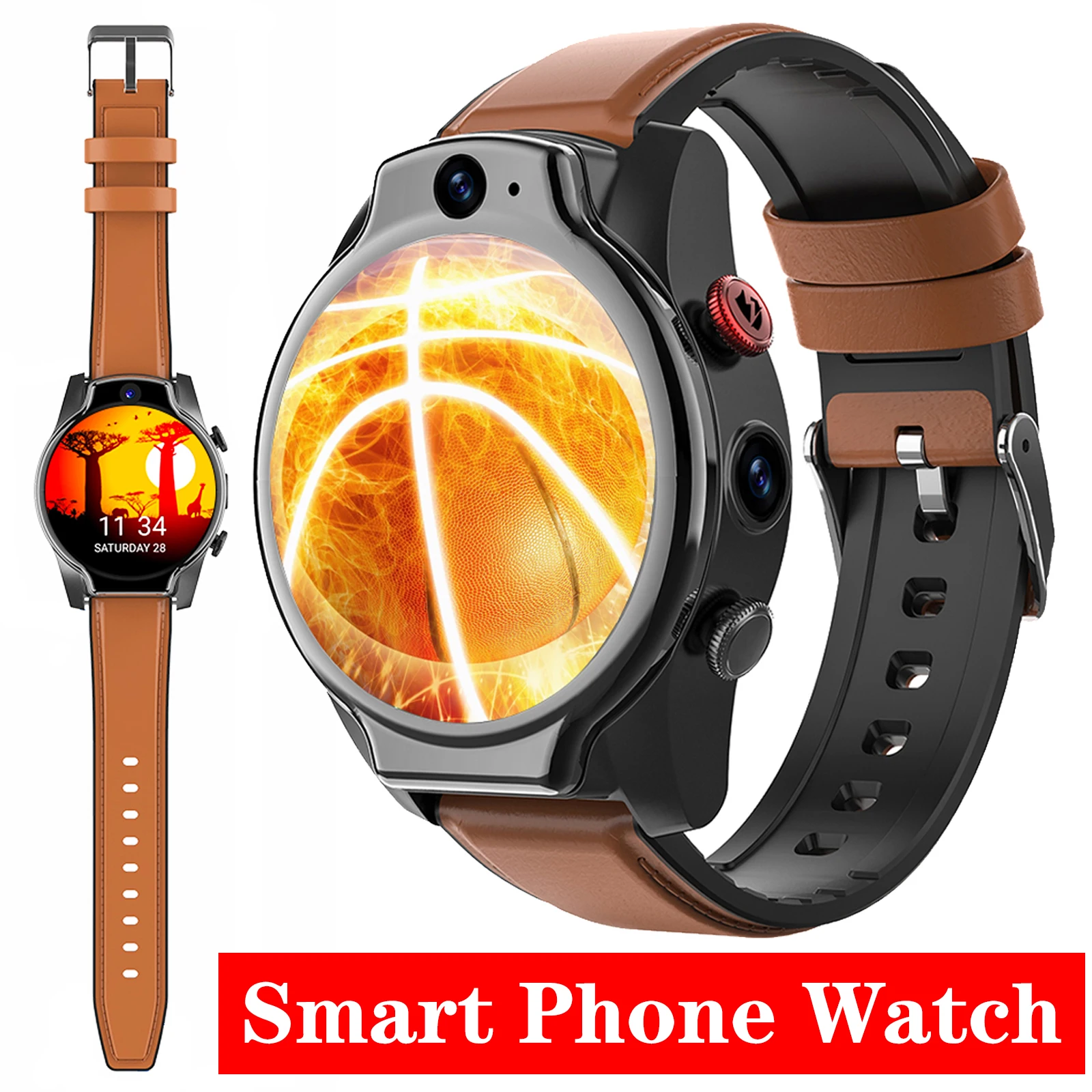 Умные часы для мужчин LEM14, водонепроницаемые 5ATM, Android 10, смарт-часы 2022 года с GPS и WIFI, 1100 мАч, 4G, 64G, смартфон-часы, 1,6 дюйма, 400 * 400 HD on.