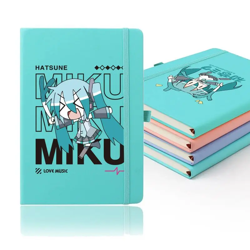 

100 Sheets Kawaii Hatsune Miku Stationery Notebook Anime Characters Writing Fluently Student Handbook School Supplies Gifts