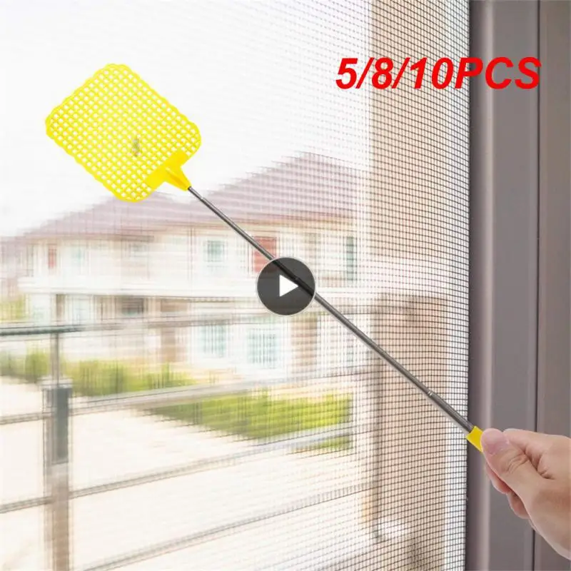 

5/8/10PCS Telescopic Fly Swatters Creative Flapper Insect Killer Home Long Handle Flyswatter Plastic Prevent Pest Mosquito Tool