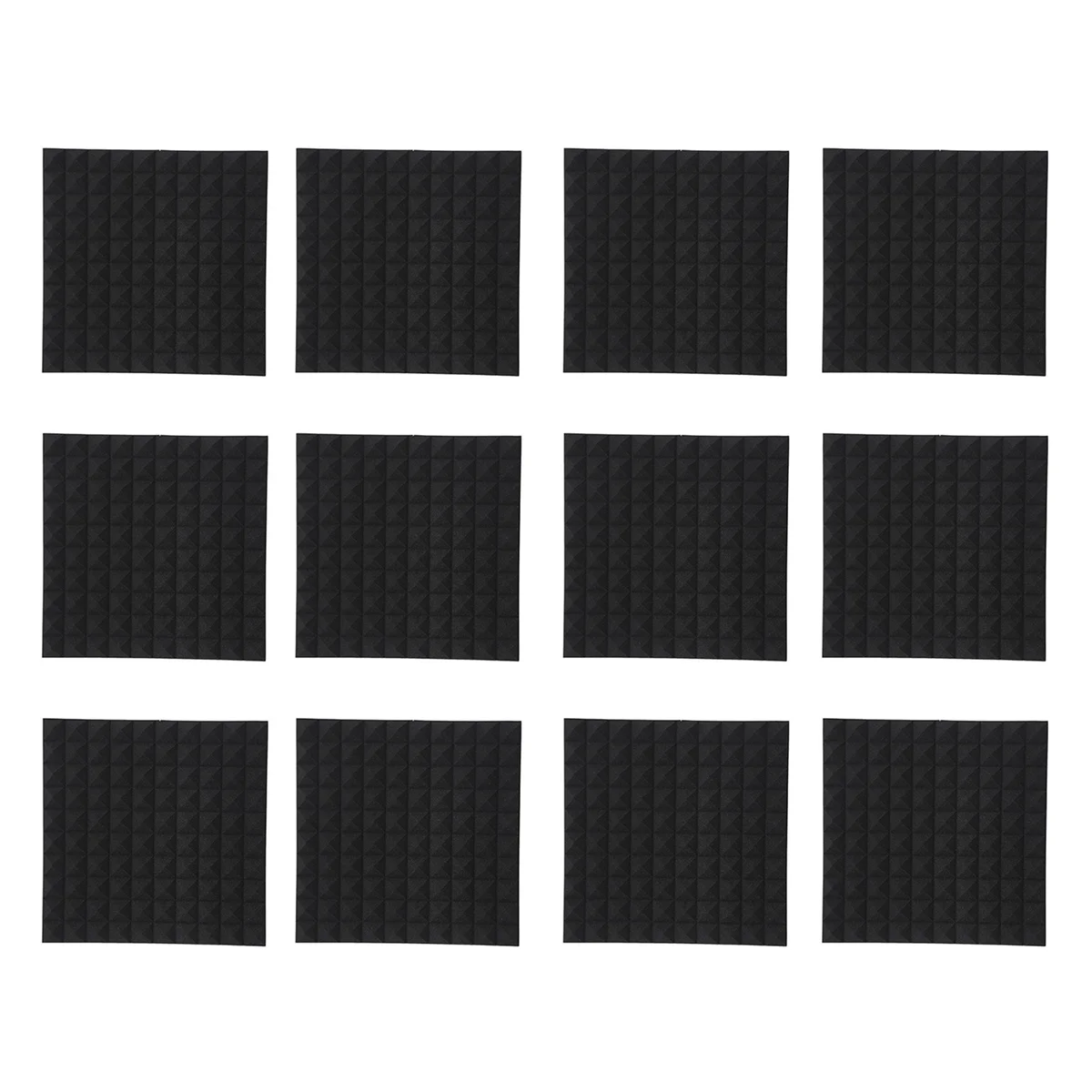 

12 Pack Sound Proof Foam Panels 1.2inch X 20inch X 20inch Pyramid Design Acoustic Foam for Home & Pro Studios
