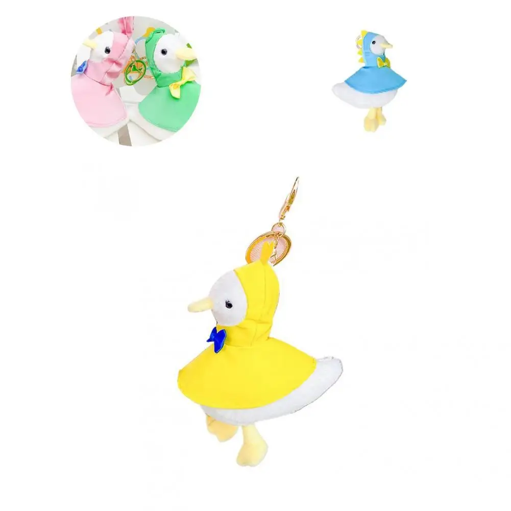 

Plush Doll Interest 3D Vivid Funny Plush Korean Duck Wearing Doll for Home Use Plush Pendant Duck Doll