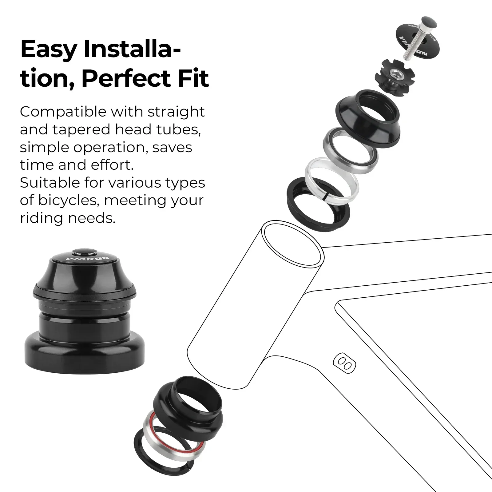 Гарнитура для велосипедной рамы велосипедная вилка коническая трубка конвертер
