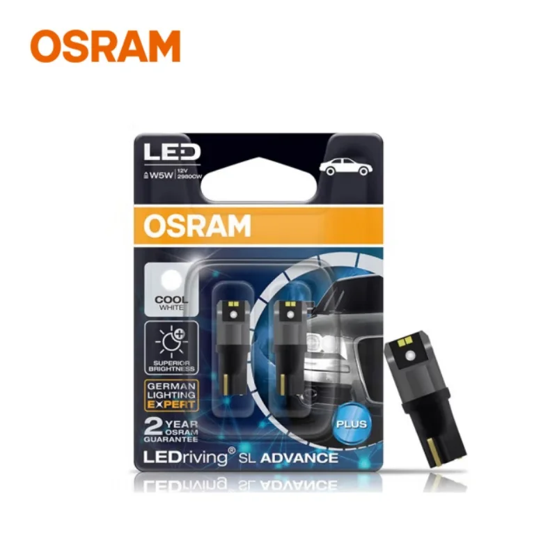 

Светодиодные Лампы OSRAM T10 6000K W5W 194 1.5W Белого Света Для Освещения Салона Автомобиля, Для Чтения И Освещения Дверей