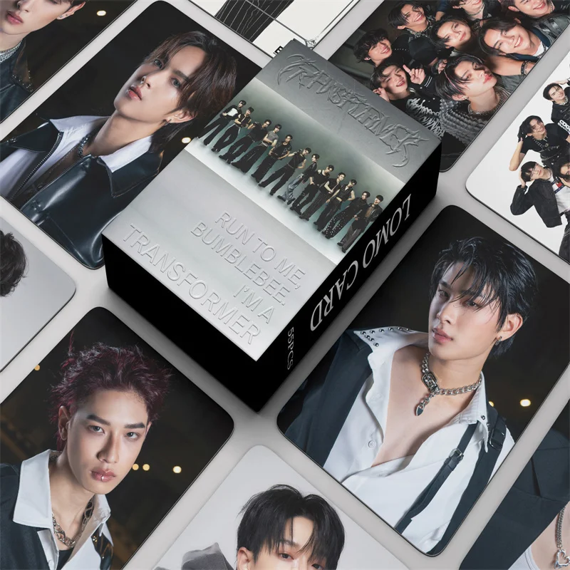 55 шт./компл. мужская группа BUS потому что ты я блестящую открытку ТРАНСФОРМАТОР
