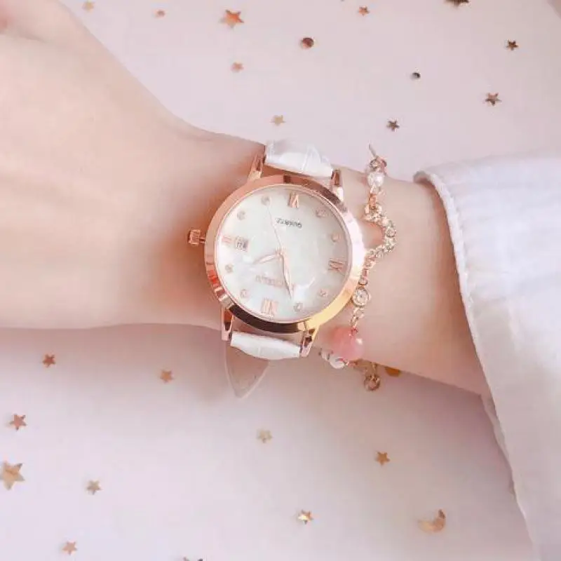 

Luxury Women Dress Quartz Wristwatch Ultra Thin Slim Ladies Leisure Watches Female Exquisite Bracelet Watch Gift