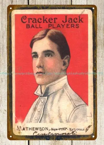 Cracker Jack бейсбольный плеер 1914 металлический жестяной знак декор для бара клуба