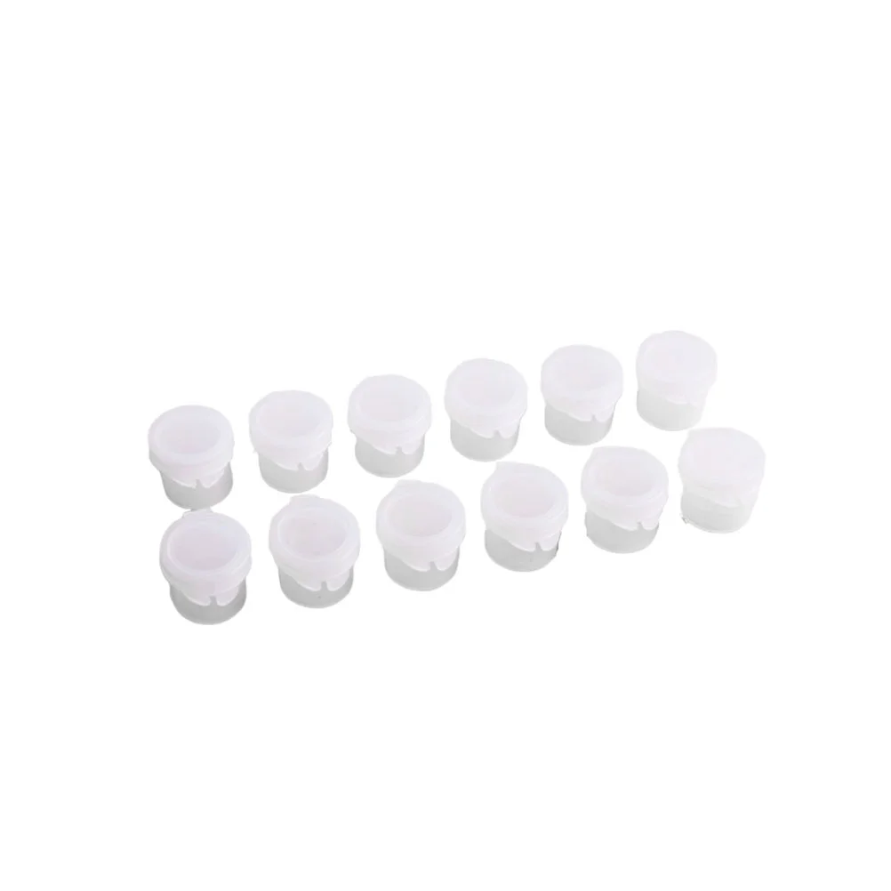 

Watercolor Box Cups Cup Empty Pigment Painting Mini Ink Strips Water Plastic Clear Pan Pot Lids White Pots Pans Color Containers