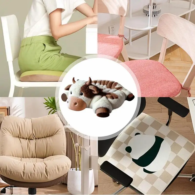 Подушка для настольного стула мягкая плюшевая подушка коровьего автомобильного