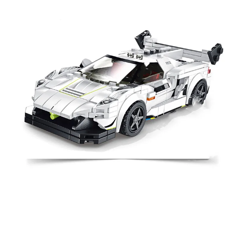 

Новинка 2022, гоночный автомобиль MOC Speed серии чемпионов, знаменитый суперкар j-e-s-ko, спортивные строительные блоки, кирпичи, наборы, Классическая модель
