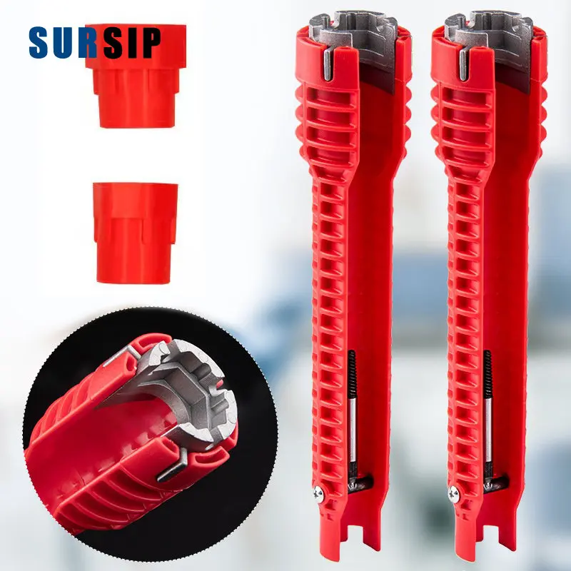 

Universal Wrench Bathroom Flume Wrench Sink Faucet Plumbing Pipe Repair Tools Anti-slip 5/8 In 1 Kitchen Installation Artifact