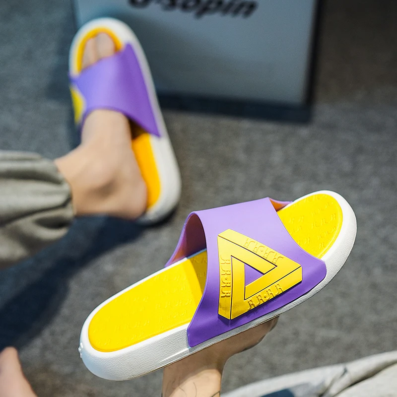 Home Thick Bottom Women Slippers Bathroom  Sandals Leisure Indoor Slides Non Slip Trend Designer Summer Beach Platform Slippers