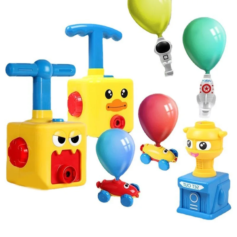 

Rocket Launch Tower Toy Puzzle Fun Education Inertia Air Power Balloon Car Cute Science Experimen Figures Vehicle Children Gift